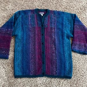 Handwoven Barbara Decker Wool Cardigan